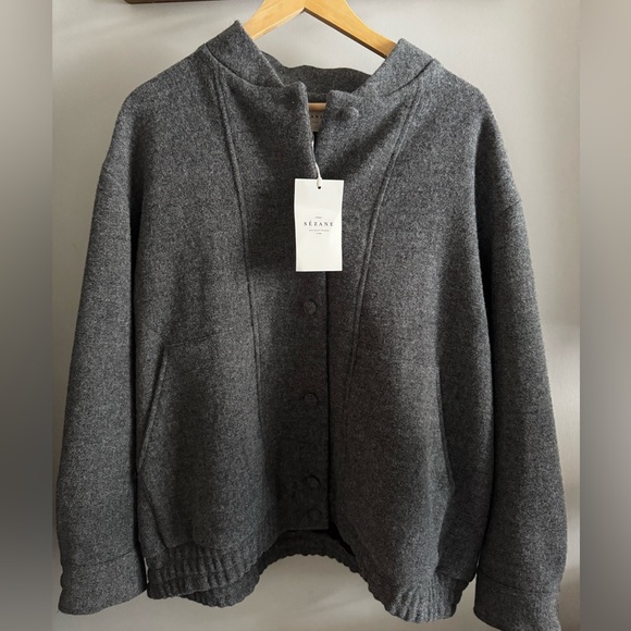 SEZANE 
Ryler Jacket (Grey Wool) - Picture 8 of 13